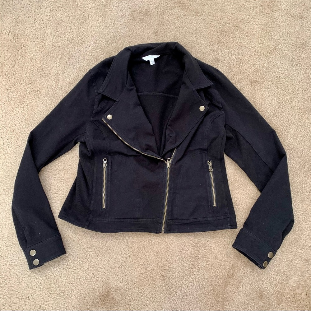 Time and Tru Knit Moto Jacket